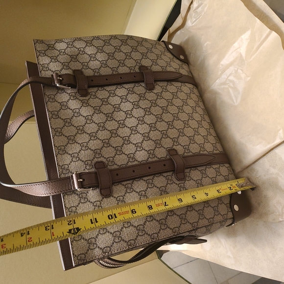 Authentic Gucci GG duffle / tote / travel case - beige - BRAND NEW NEVER USED - Picture 8 of 14